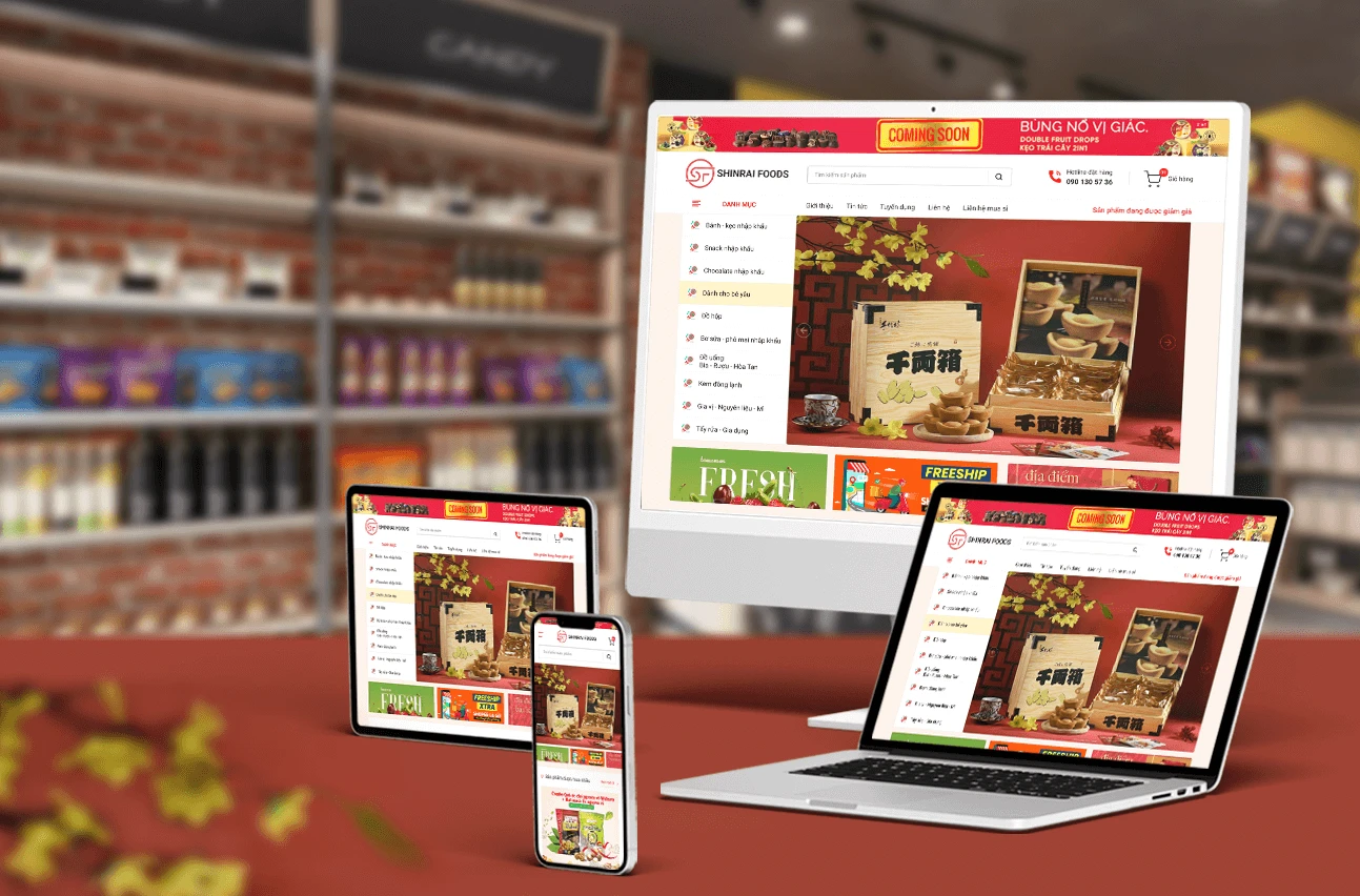 EXPERIENCE ONLINE FOOD SHOPPING WITH SHINRAI FOOD WEBSITE